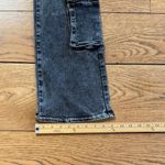 True Religion  Becca Low Rise Bootcut Cargo Jeans Black Wash Size 29 Photo 6