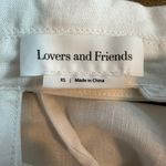Lovers + Friends  White Crop Blazer SMALL Linen Backless Tailored Padded $198 Photo 7
