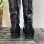Brooks Brothers Black Leather Knee High Low Heel Riding Boots 6.5 Photo 2