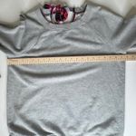 Crown & Ivy Gray Plaid Bow Tie Back Sweatshirt Large Cozy Fall Holiday Pullover Photo 6