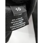 Robert Rodriguez Open Cut Arm Holes Belted Wool Blazer Jacket Black Size 10 Photo 4