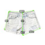American Eagle  Tomgirl Shortie Distressed Denim Shorts Light Wash Size 8 Photo 5