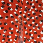 ZARA  Floral Tiered Midi Maxi Dress Size M Red Long Sleeve Cottage Peasant Boho Photo 6