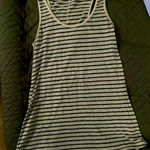 Classic Black and White Striped Tank Top Size M Photo 0