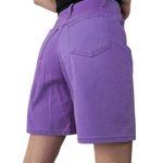 Vintage 80s Purple High Waisted Denim Shorts Size 26 Photo 1