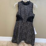 BCBGeneration Mockneck mini Black and Silver Dress. Size 0. NWT Photo 2