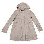 H&M Hooded Rain Coat Utility Jacket Beige Taupe Size 4 Photo 5