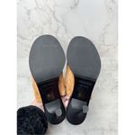 Free People  Mules Size‎ 9US 39EU Cognac Leather Suede Slip On Heels New Photo 12