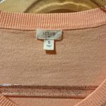J.Crew Peach Cardigan with Ruffle Detail down the front women’s small Photo 2
