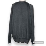 Hummingbird  size medium lightning bolt pullover gray long sleeve lightweight top Photo 1