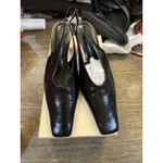 Tony Bianco Zen Kitten Heel Slingback Pump Black Crinkle Size 9 Photo 3