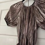 Ulla Johnson  Metallic Cheri Lamé Mini Dress Size 0 NWT‎ XS Gold Copper Wrap Bow Photo 10