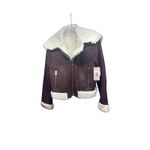 Just fab womens brown & sherpa jacket nwt Photo 5