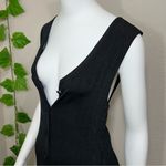 Pola Black Button Down Vest Dress Photo 13