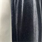 Chico's Black Velvet Pants Elastic Waist Wide Leg Traveler Pull On Sz 1 (8M) USA Photo 3