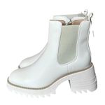 Sam & Libby  Womens 7 Lennon Vanilla Ivory Lug Sole Side Zip Chelsea Boots NEW Photo 5