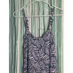 Angels Forever Young Jumpsuit, Blue/White Leaf Print, Adjustable Straps, XL Blue Photo 1