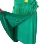 CHAPS NEW Crew Neck Knit Dress Green Size Small Wrap Tie Waist Business Casual Photo 2
