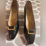 Salvatore Ferragamo  Black Leather Vintage  Women's Shoes made in Italy classic Photo 5