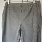 INC International Concepts Gingham Check Capri Cotton Pants Black Size 12P Photo 2