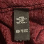 By & By Long Sleeve Knit Ribbed Mini Sweater Dress Burgundy NWT Medium #1117G3J Red Photo 9