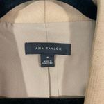 Ann Taylor  Women Tan No Collar One Button Double Knit Cutaway Blazer Size 18 Photo 3