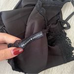Brandy Melville  Black Lace Trim Top Photo 3