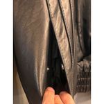 Knoles‎ & Carter Genuine Leather Black Bomber Jacket Ribbed Moto Bikercore Cozy Size M Photo 8