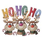 Christmas sweatshirt sweater crewneck handmade red hohoho Size XS Photo 1