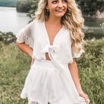 Peach Love California Ruffle Romper Photo 0