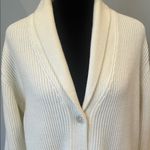 Liz Baker Cream Ribbed Cardigan with Pockets  large Photo 2