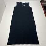 Eileen Fisher  Ribbed Tunic High Side Slits Women Black Size Small Sleeveless NEW Photo 0