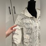 ES Style funny mustaches windbreaker . Size 38‎ (6) White Photo 3