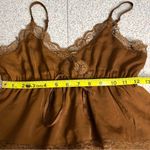 American Eagle Prettiest Lace Cami Brown Babydoll Tank Top Women’s Size XS Photo 5