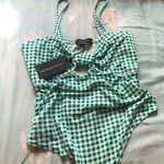 ASOS green gingham bodysuit Photo 2
