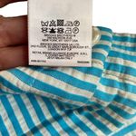 Brooks Brothers Seersucker Short Size 4 Aqua Blue and White Stripe 100% Cotton Photo 5