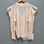 Veronica Beard  Kirka Henley Pullover Sweater in Ivory M Photo 9