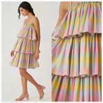 Anthropologie  Beatrice B Square Neck tired Rainbow dress Italy size 0 or XXS Photo 1