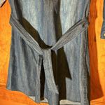 Ci Sono Denim Collection Long Sleeve chambray Dress Gold Buttons Size Sm-EUC Photo 4