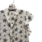 ZARA  Star Blouse Sleeveless Button Down Ruffled Women’s Size XS Photo 6