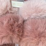 LC Lauren Conrad Women’s LC Conrad Double Band Fur Slide Slippers Photo 5