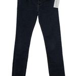 Abercrombie & Fitch  Blue Denim Dark Wash Cotton Stretch Straight Leg Jean Size 0 Photo 0