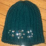 Target Teal infinity Scarf with Rhinestone Hat OS Photo 2