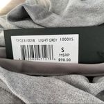 Tahari  NWTs Light Gray Stretchy Soft Hoodie Sweatshirt small Photo 6