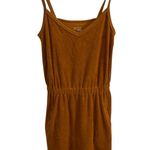 Aerie  bronze terry cloth activewear pocket dress size small retro athleisure Photo 0