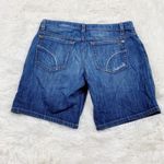 joe's jeans  Yvette Wash Distressed Denim Shorts size 28 dark to medium Bermuda Photo 1