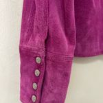Live a Little  Purplish Leather‎ Jacket size medium Photo 11