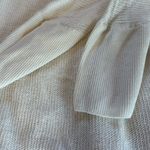 Magaschoni  White Cardigan Sweater Linen Blend Womens Size Large Lightweight Photo 4