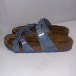 Birkenstock  Oiled Leather FRANCA Dusty Blue Gorpcore Slip On Sandals Women’s 10 Photo 2