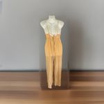 Indah NWT  Size XSmall - Scarlet Palazzo Jumpsuit Mole Halter Neck Flared Leg Photo 4